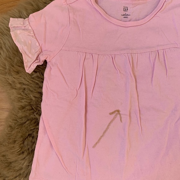 Girls Pink Gap Tee - Picture 4 of 4